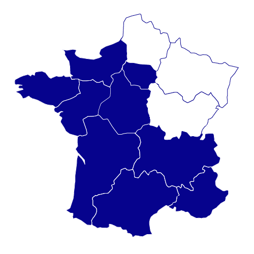 Carte de France des implantations ID&AL groupe